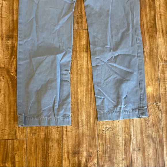 BANANA REPUBLIC Men’s Gray Khaki Chino Straight Front Slacks Size 35/34 - Picture 12 of 14